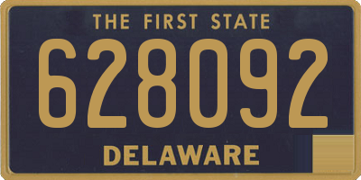 DE license plate 628092