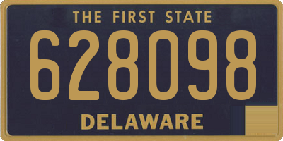 DE license plate 628098