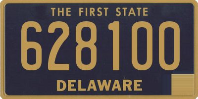 DE license plate 628100