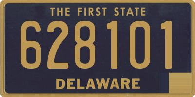 DE license plate 628101