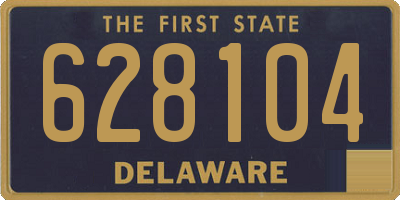 DE license plate 628104