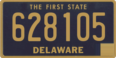 DE license plate 628105