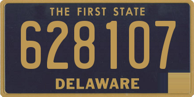 DE license plate 628107