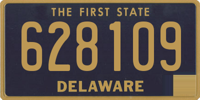 DE license plate 628109