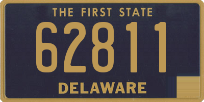 DE license plate 62811