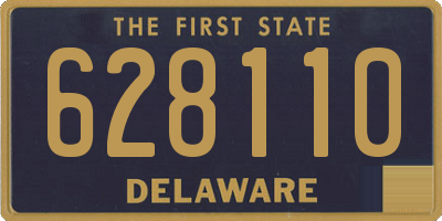 DE license plate 628110