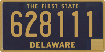 DE license plate 628111