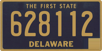 DE license plate 628112