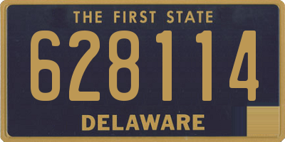 DE license plate 628114