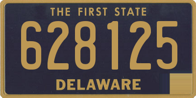 DE license plate 628125