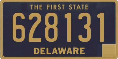 DE license plate 628131