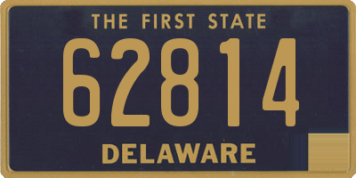 DE license plate 62814