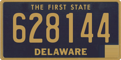 DE license plate 628144