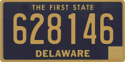DE license plate 628146