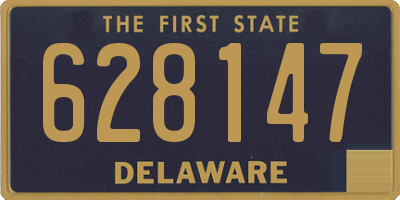DE license plate 628147