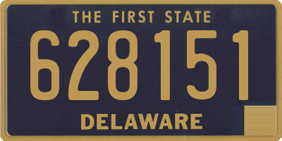 DE license plate 628151