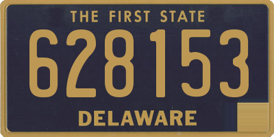 DE license plate 628153