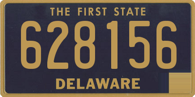 DE license plate 628156