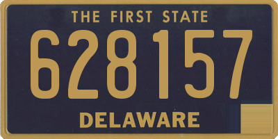 DE license plate 628157