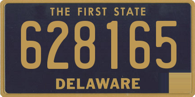 DE license plate 628165