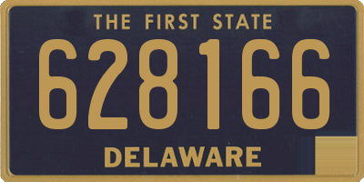 DE license plate 628166