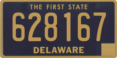 DE license plate 628167