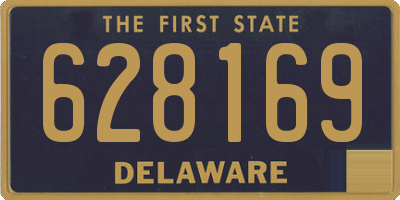 DE license plate 628169