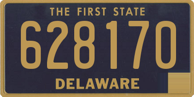 DE license plate 628170
