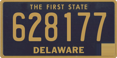 DE license plate 628177