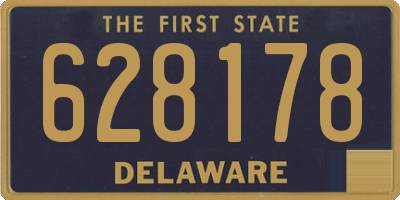DE license plate 628178