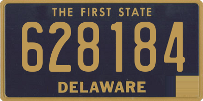 DE license plate 628184