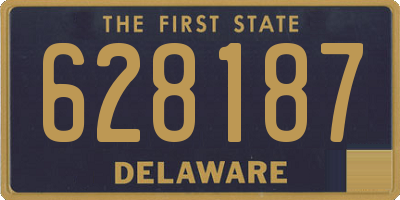 DE license plate 628187
