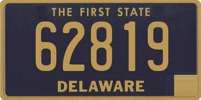 DE license plate 62819