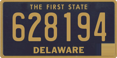 DE license plate 628194