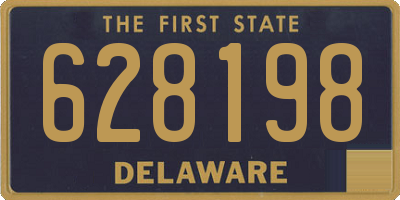 DE license plate 628198