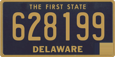 DE license plate 628199