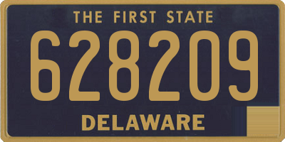 DE license plate 628209