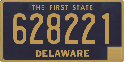 DE license plate 628221