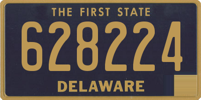 DE license plate 628224