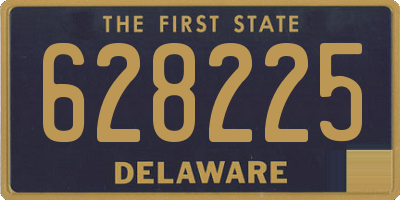 DE license plate 628225