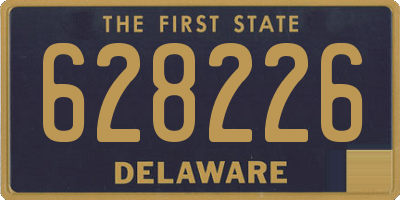 DE license plate 628226