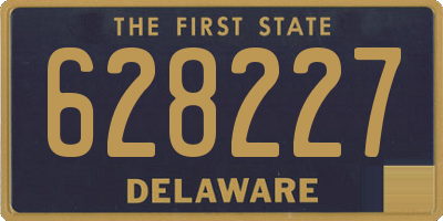 DE license plate 628227