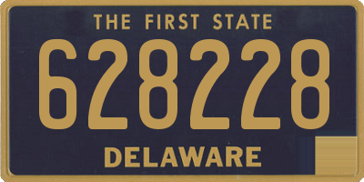 DE license plate 628228