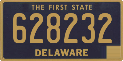 DE license plate 628232