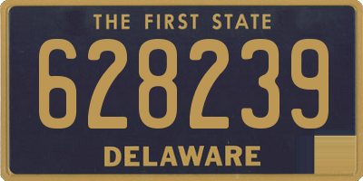 DE license plate 628239