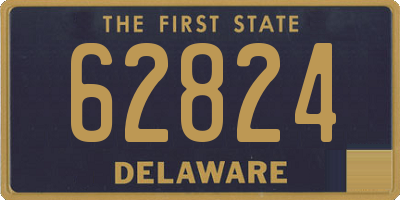 DE license plate 62824