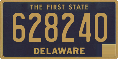 DE license plate 628240