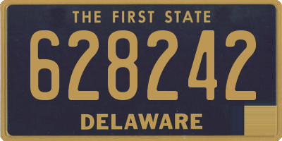 DE license plate 628242