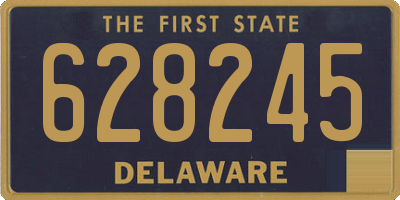 DE license plate 628245
