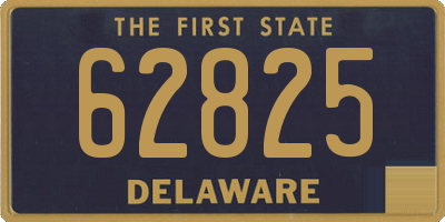 DE license plate 62825